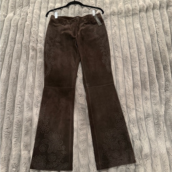 Elie Tahari Brown Boot Cut Corduroy Pants
